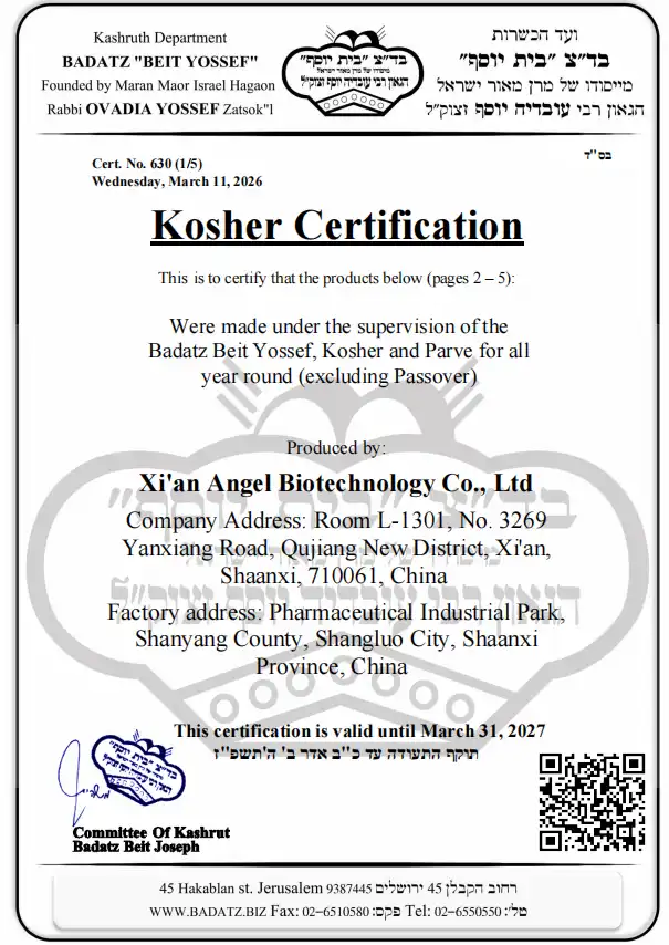 Successfully Renews Kosher Certification, Reaffirms Global Quality Commitment